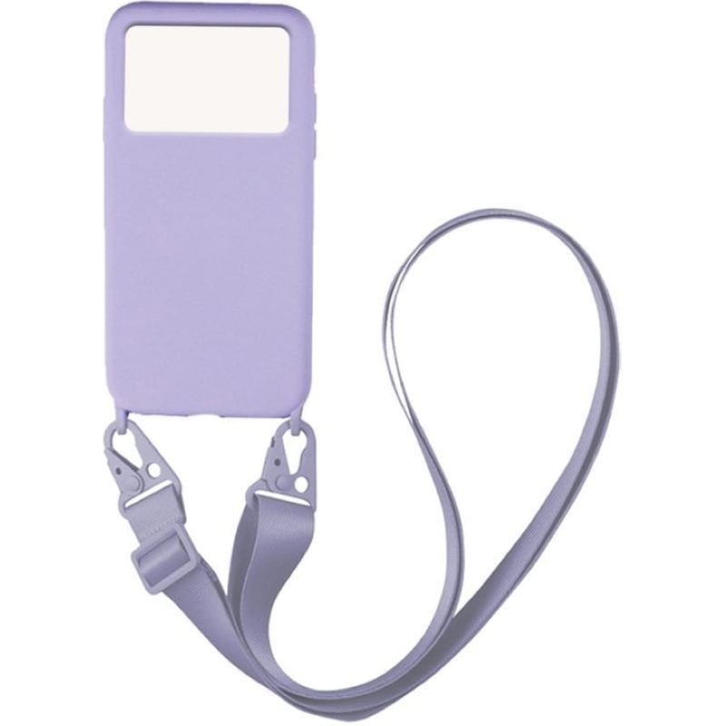 Θήκη Xiaomi Poco M4 Pro 4G - My Colors Carryhang Liquid Silicone Strap - Λιλά