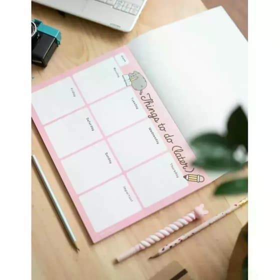 Εβδομαδιαίο Πλάνο Μπλοκ A4 21χ29 Εκ. Pusheen Rose Collection image 1