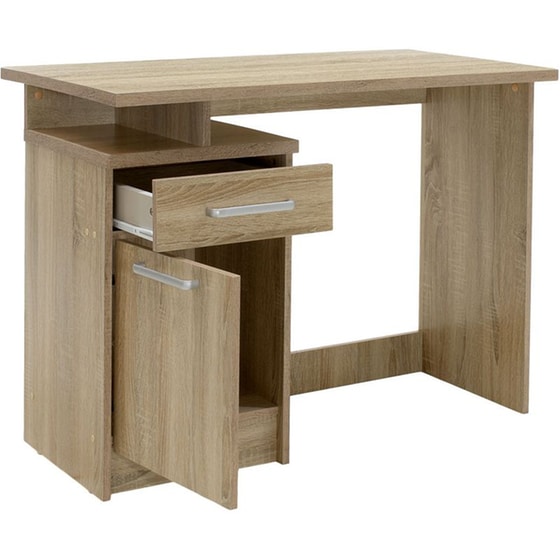 Γραφείο με Συρτάρια Pakoworld Looney από MDF 100x55x75 cm - Μπεζ image 2