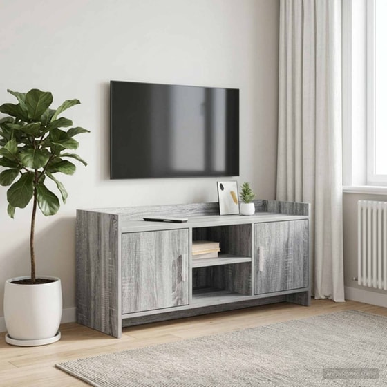 Έπιπλο Τηλεόρασης VidaXL 102 x 33 x 47 cm - Γκρι Sonoma image 2