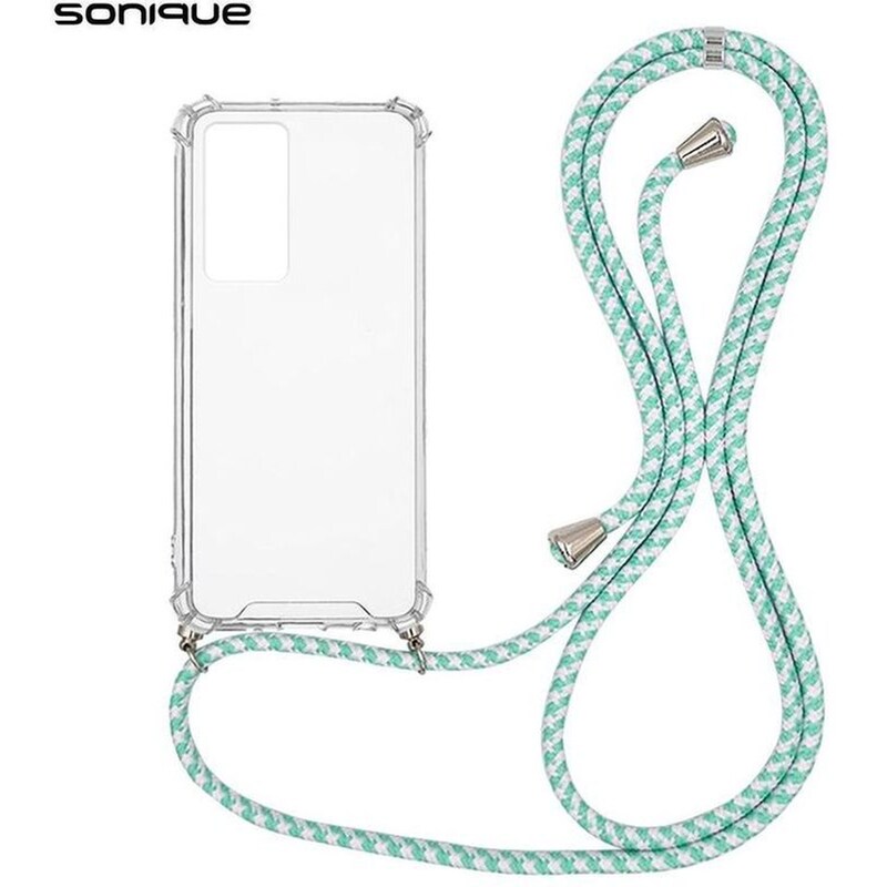 Θήκη Xiaomi Redmi Note 12 Pro 5G - Sonique Armor Clear Με Κορδόνι - Πορτοκαλί