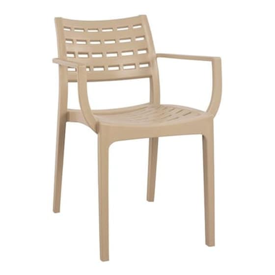 Πολυθρόνα Woodwell Πολυπροπυλενίου Hm5627 02 57x58x82cm - Μπεζ image 0
