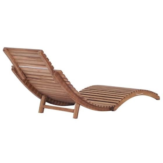 Vidaxl Ξαπλώστρα Πτυσσόμενη Από Μασίφ Ξύλο Teak image 5