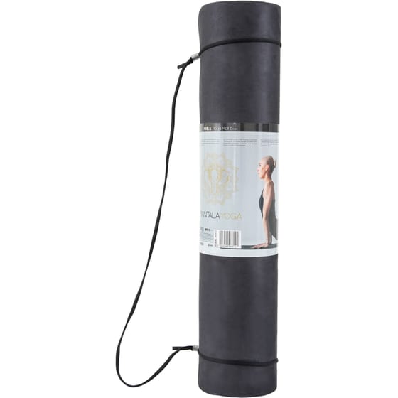 Στρώμα Γυμναστικής Amila Yoga Mat 81779 από TPE και Suede 173x61 cm - Μαύρο image 1