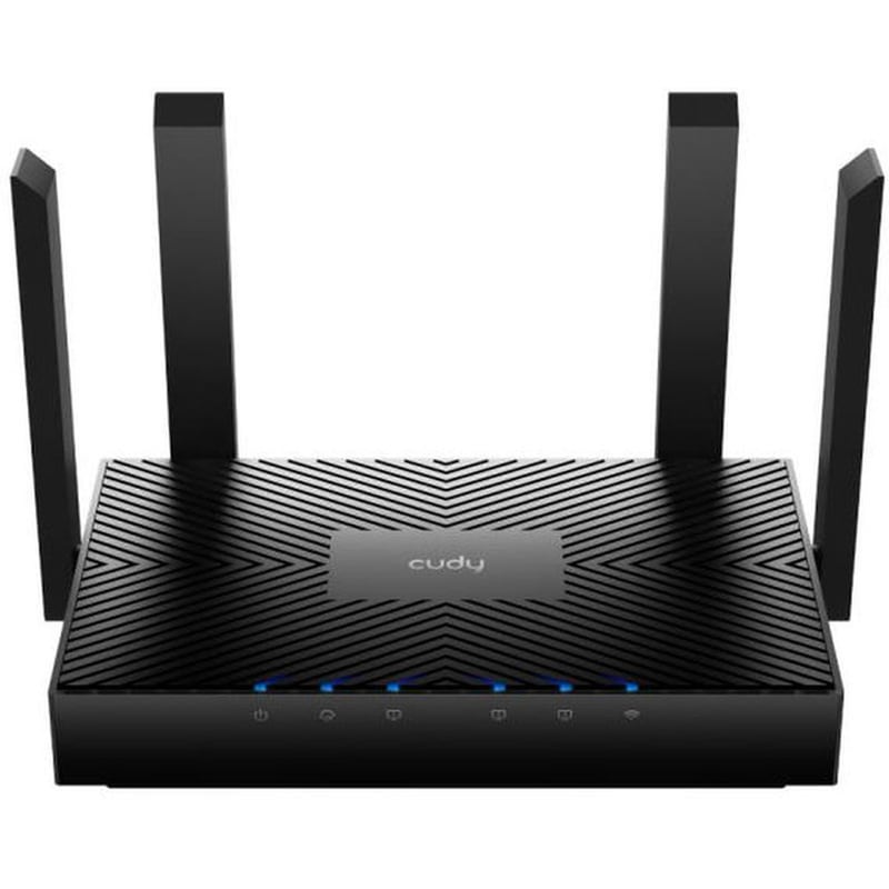 Cudy WR3000 Ασύρματο Router Wi‑Fi 6 με 3 Θύρες Gigabit Ethernet - Μαύρο