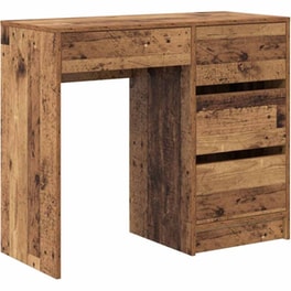 Γραφείο VidaXL από Επεξεργασμένο Ξύλο 90x37,5x75 cm - Παλιό Ξύλο