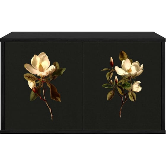 Έπιπλο Τηλεόρασης VidaXL BREMEN Επιτοίχιο 69 x 33 x 40 cm - Μαύρη Δρυς image 2