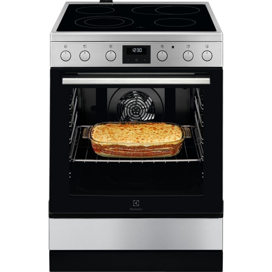 ELECTROLUX LKR64020MX SurroundCook 73 Lt Inox Ηλεκτρική Κουζίνα Κεραμική image 0