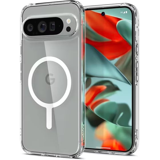 Θήκη Google Pixel 9 Pro XL - Spigen Ultra Hybrid OneTap Metal Ring MagFit - White image 0