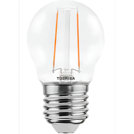 Λάμπα LED Toshiba Filament G45 E27 2.5W 2700K - Θερμό Λευκό