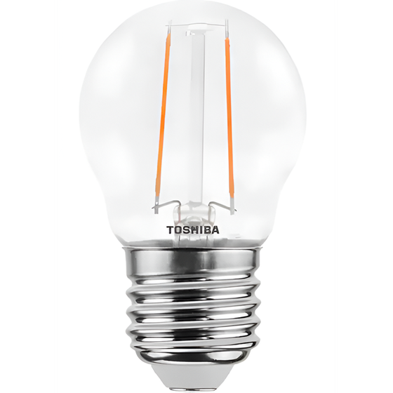 Λάμπα LED Toshiba Filament G45 E27 2.5W 2700K - Θερμό Λευκό image 0
