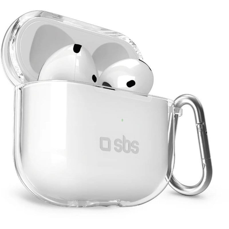 Θήκη Ακουστικών SBS Silicone για Apple Airpods 4 - Διάφανο