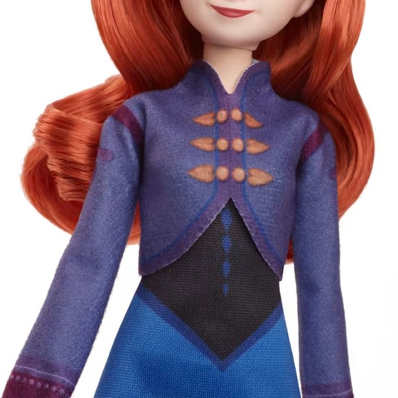 Κούκλα Mattel Disney Frozen Ice-Skating Anna Fashion With Skates & Shoes Winter Festival image 3