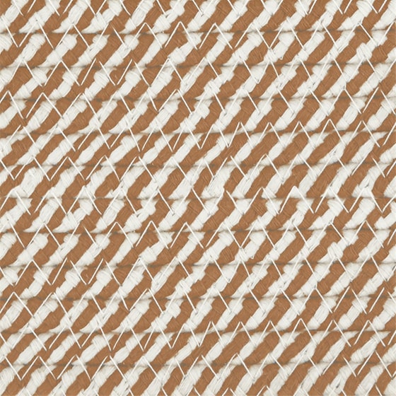 Καλάθι Απλύτων VidaXL Βαμβακερό 60x36cm - Καφέ/Λευκό image 4