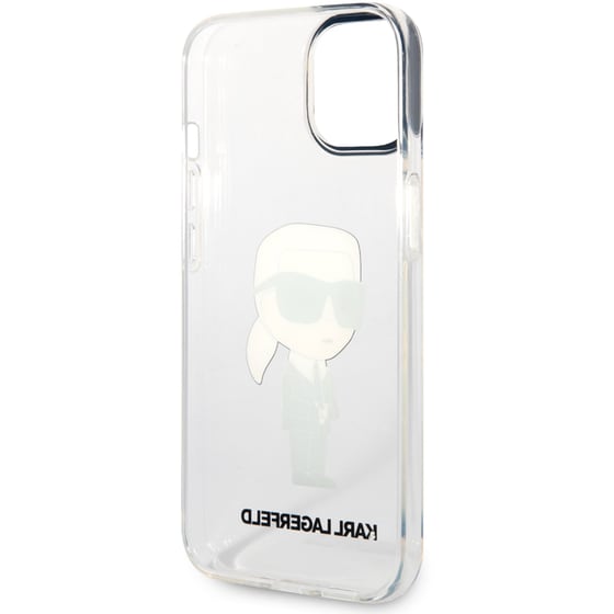 Karl Lagerfeld Ikonik Back Cover Case Karl Διάφανη Θήκη Προστασίας Από Tpu / Pc – Iphone 14 Plus (clear) image 3