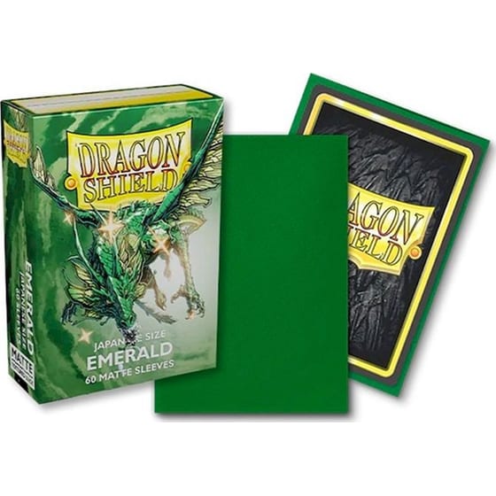 Dragon Shield Sleeves Japanese Small Size - Matte Emerald (60 Sleeves) image 2