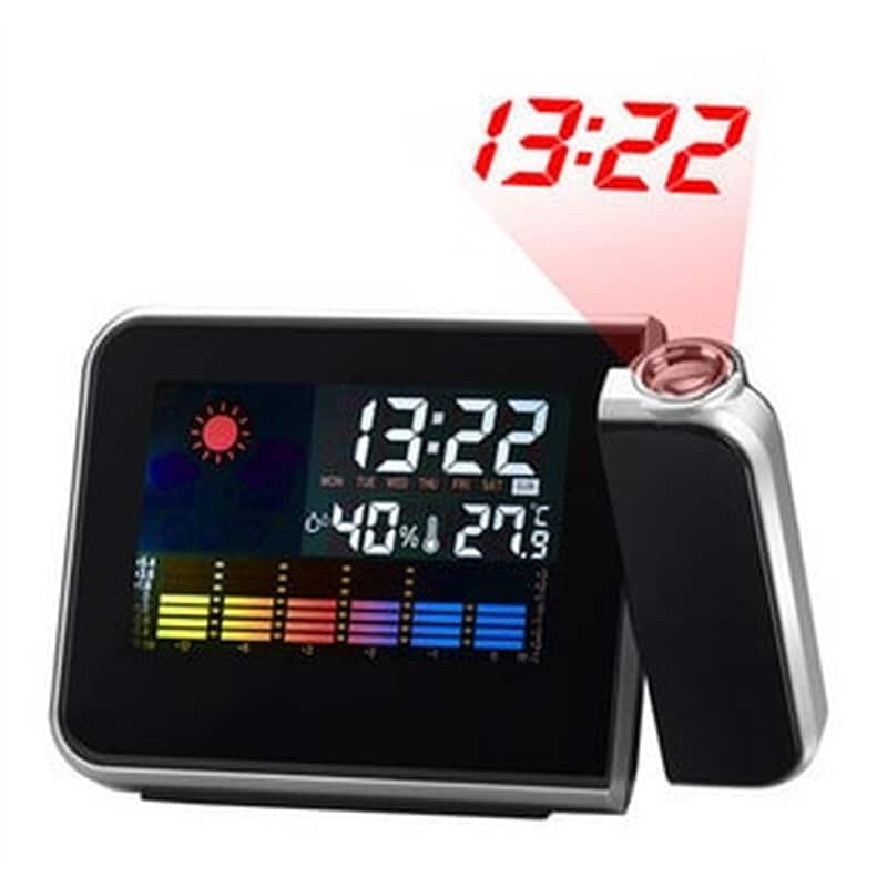 Ψηφιακό Ρολόι Επιτραπέζιο 15x11x6 cm - Μαύρο OEM