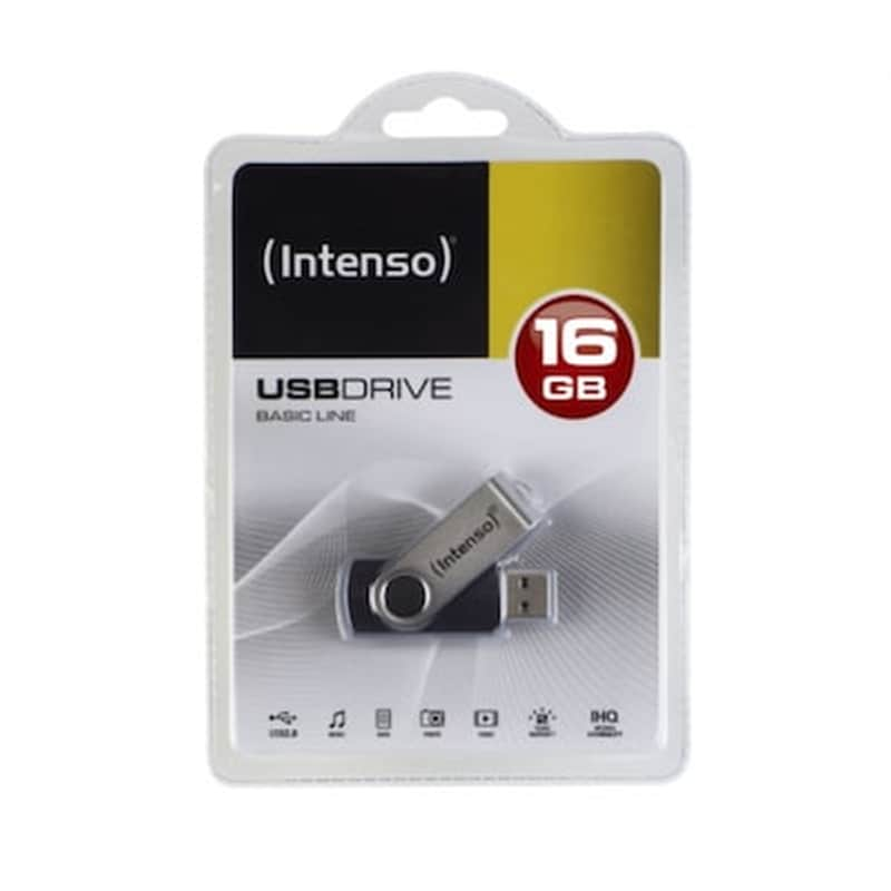 INTENSO Intenso Basic Line 16GB USB 2.0 Stick Ασημί