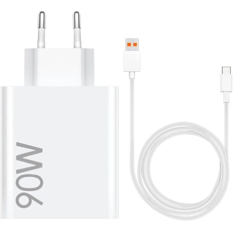 Σετ Φόρτισης Xiaomi HyperCharge Combo Charger USB-A 90W 1m - White