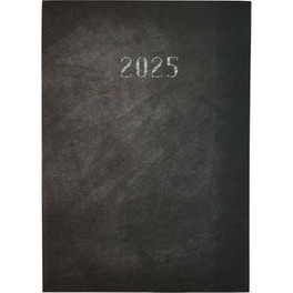 Ημερολόγιο Ημερήσιο Office Log 2025 Δετό Μαύρο 17x24cm