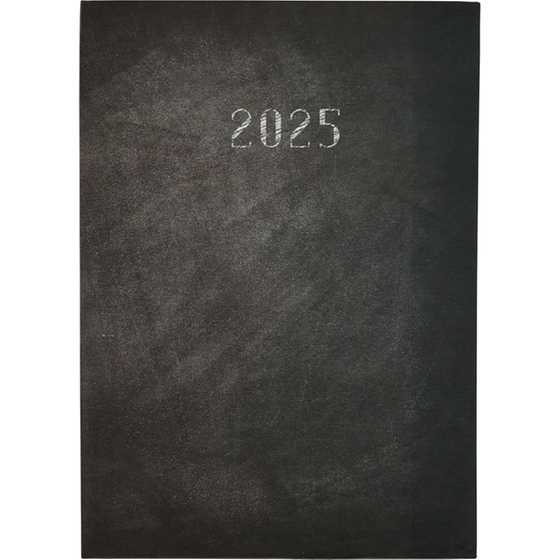 Ημερολόγιο Ημερήσιο Office Log 2025 Δετό Μαύρο 17x24cm image 0