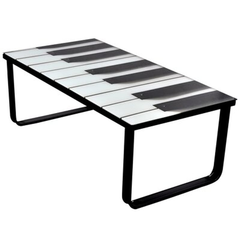 Τραπεζάκι Σαλονιού VidaXL σπό Ψημένο Γυαλί 90x45x32cm - Μαύρο