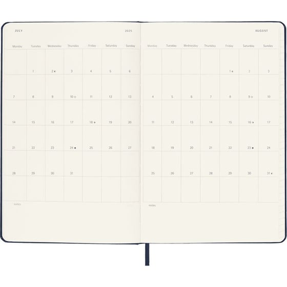 Ημερολόγιο Εβδομαδιαίο Moleskine 2025 12M Large Black Hard image 5