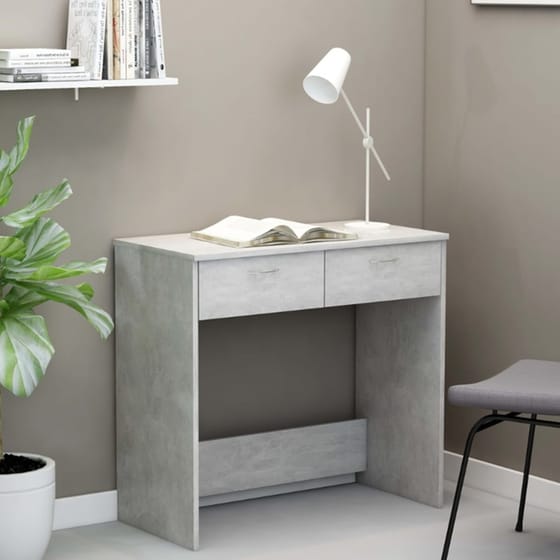 Γραφείο VidaXL από Επεξεργασμένο Ξύλο 80x40x75 cm - Γκρι Σκυροδέματος image 2
