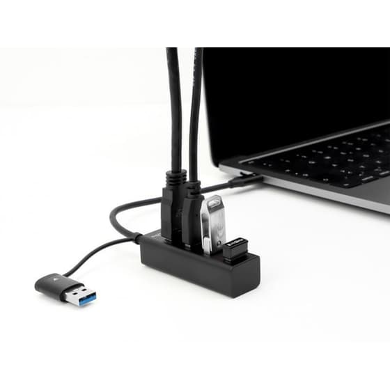 Delock 63828 USB Hub 3.2 με 4 θύρες - Μαύρο image 1