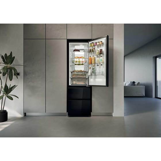 HAIER HTW7620DNGB Total No Frost 414 Lt Μαύρο Ψυγειοκαταψύκτης image 13