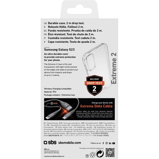 Θήκη Samsung Galaxy S23 - Sbs Xtreme X2 - Transparent image 3