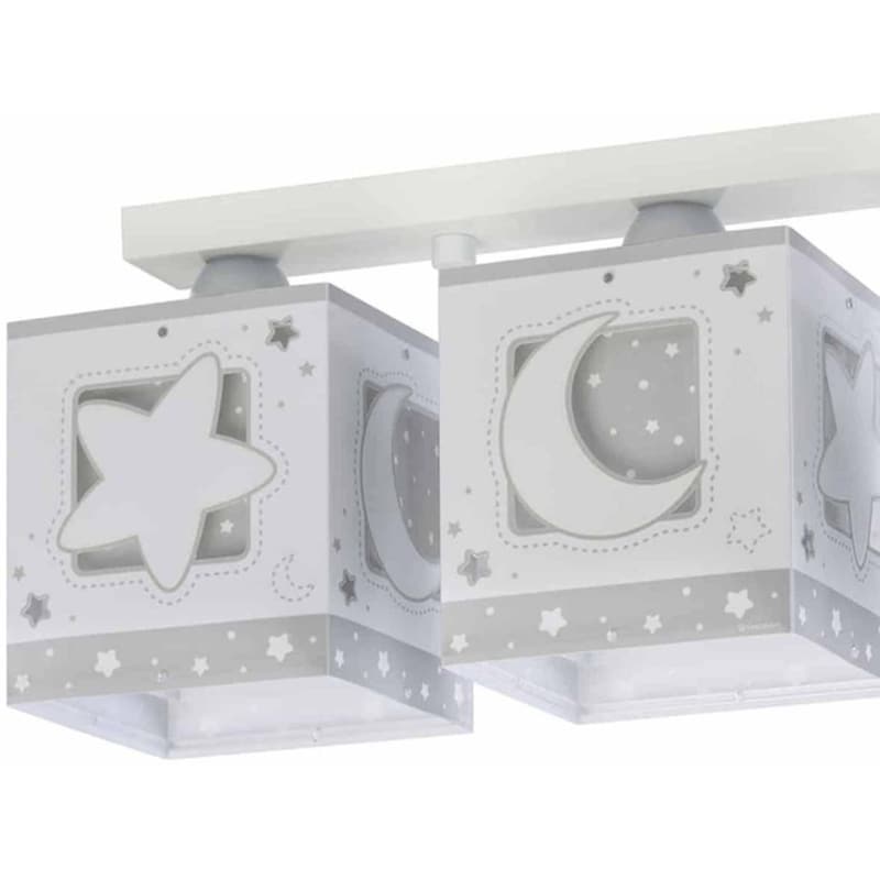 Παιδικό Φωτιστικό Οροφής Τρίφωτο Ango Moon Grey 63233 Ne