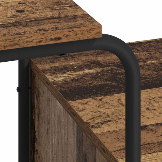 Γραφείο VidaXL με Αποθηκευτικό Χώρο 131,5x50x75,5 cm - Δρυς image 6