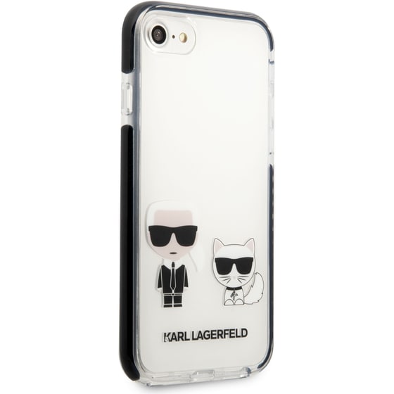 Θήκη Apple iPhone 7/8/SE - Karl Lagerfeld Ikonik Case “Karl & Choupette” - White image 6
