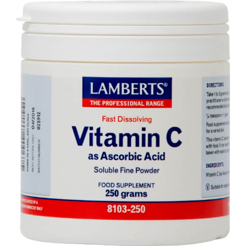 Lamberts Vitamin C As Ascorbic Acid - 250gr