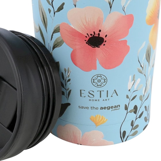 Ποτήρι Θερμός Estia Home Art Travel Mug Save the Aegean Sky Garden 350ml image 1