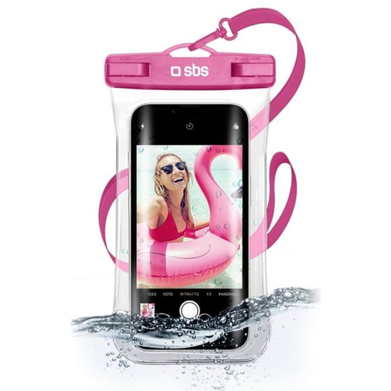 Θήκη Κινητού Universal έως 6.8" - SBS Waterproof Case - Pink image 0