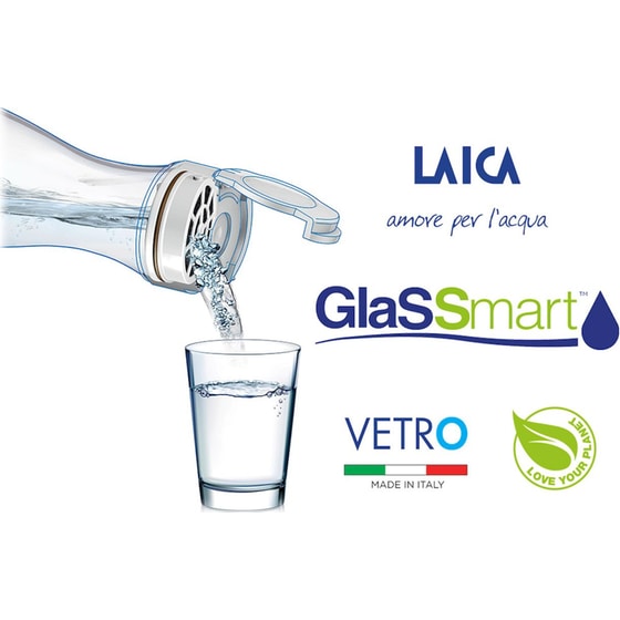 Κανάτα Φιλτραρίσματος Νερού Laica GlaSSmart™ B31AA01 1.1lt Γυάλινη - Διαφανής image 1