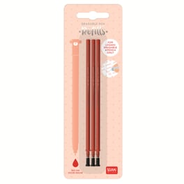 Ανταλλακτικά Μελάνια Erasable Pen 0.7mm Κόκκινο (3 Τεμάχια)