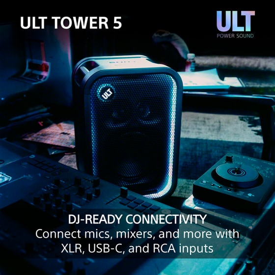 Party Speaker Sony ULT Tower 5 300W - Black image 8