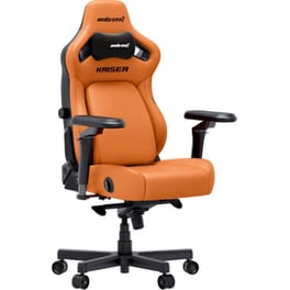 Καρέκλα Gaming Anda Seat Kaiser 4 V2 XLarge με 6D Μπράτσα Δερματίνης - Πορτοκαλί