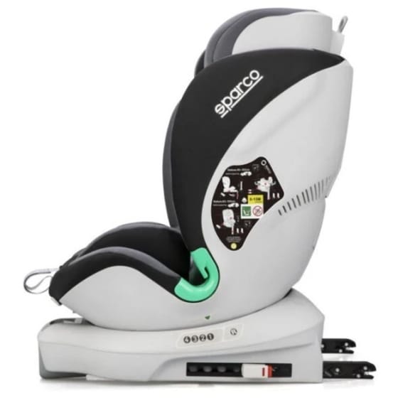 Βρεφικό-παιδικό Κάθισμα Αυτοκινήτου Sparco I-Size & Top Tether Black Grey image 2