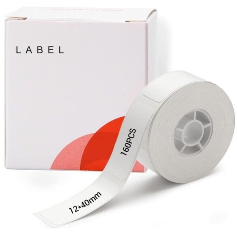 Κασέτα Ετικετογράφου NIIMBOT 12x40mm 160 Ετικέτες - Λευκό