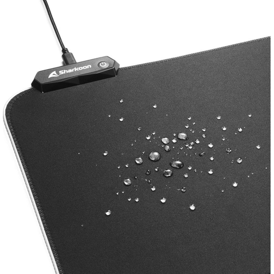 Sharkoon 1337 V2 Gaming Mouse Pad Medium 360mm με RGB Φωτισμό - Μαύρο image 7