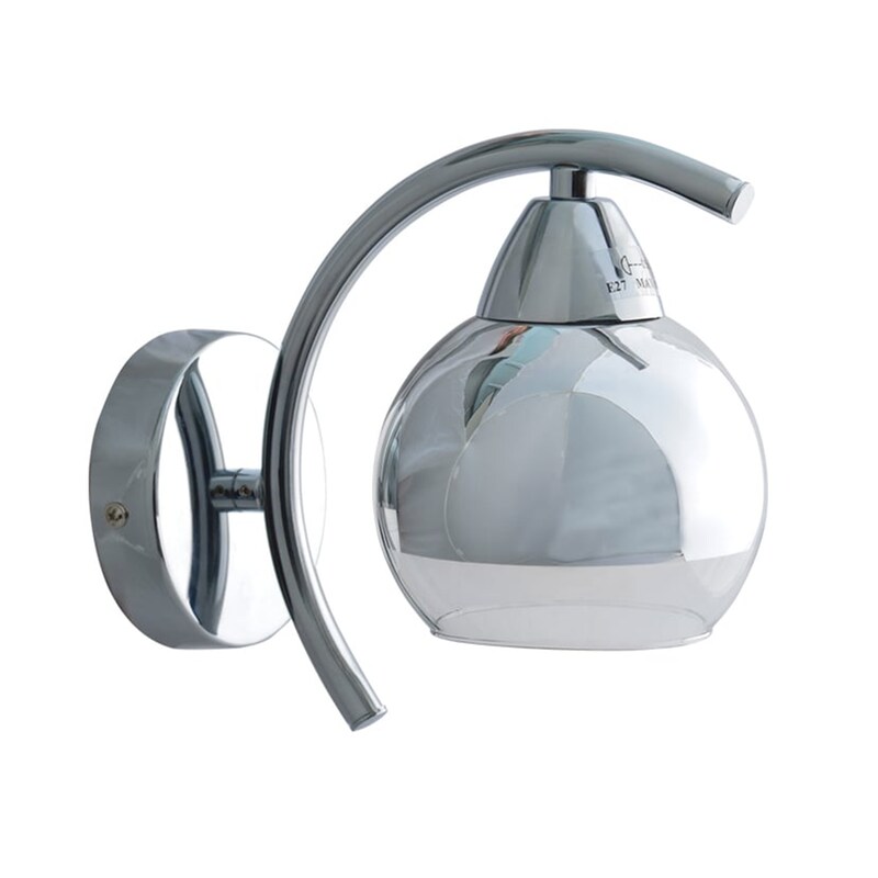 Απλίκα Τοίχου Aca Alien Tnk81444cr1w Μεταλλική 12x19 cm - Ασημί