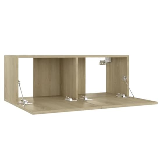 Έπιπλο Τηλεόρασης Vidaxl Μοριοσανίδα  Δρυς 80x30x30 cm - Sonoma image 5