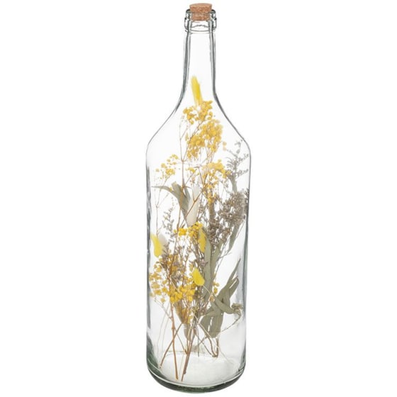 Διακοσμητικό Μπουκάλι Spitishop Γυάλινο Φ14.7x54.5 cm - Διάφανο image 0