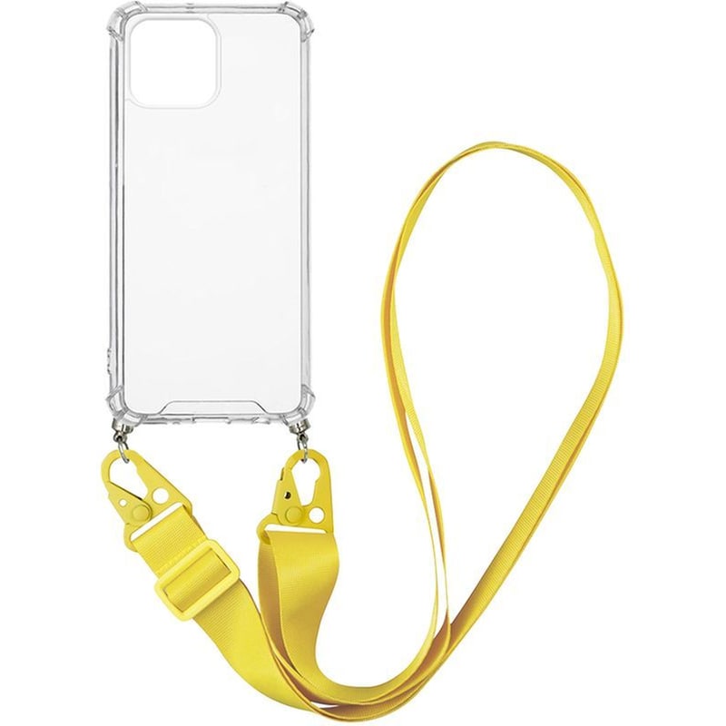 Θήκη Apple iPhone 13 Pro Max - Sonique με Strap Armor Clear - Κίτρινο