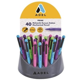 Μηχανικό Μολύβι Adel Vivid με Γόμα 0.7 mm H (1 Τεμάχιο)