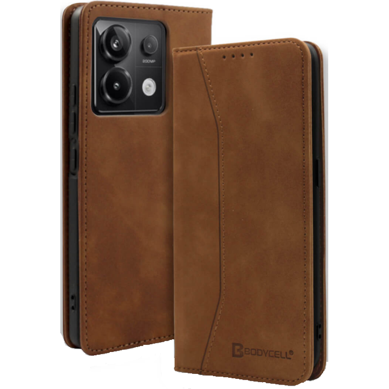 Θήκη Xiaomi Redmi Note 13 Pro 5G/Poco X6 - Bodycell Book Case - Brown